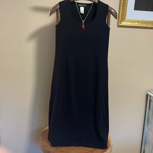Jones New York Collection black knit dress
